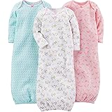Simple Joys by Carter's Girls' 3-Pack Cotton Sleeper Gown