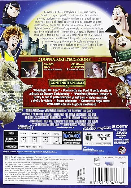 Hotel Transylvania [Italia] [DVD]: Amazon.es: Mark Mothersbaugh ...