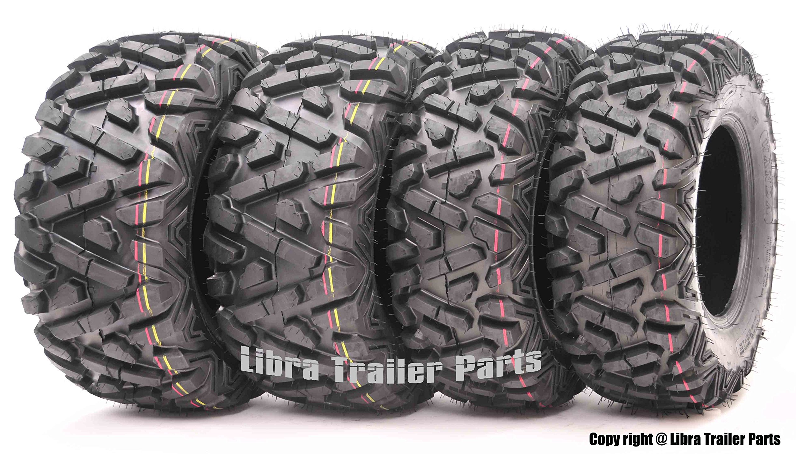 Set of 4 New ATV Tires AT 25x812 Front & 25x1110 Rear 6PR P350 Ultra