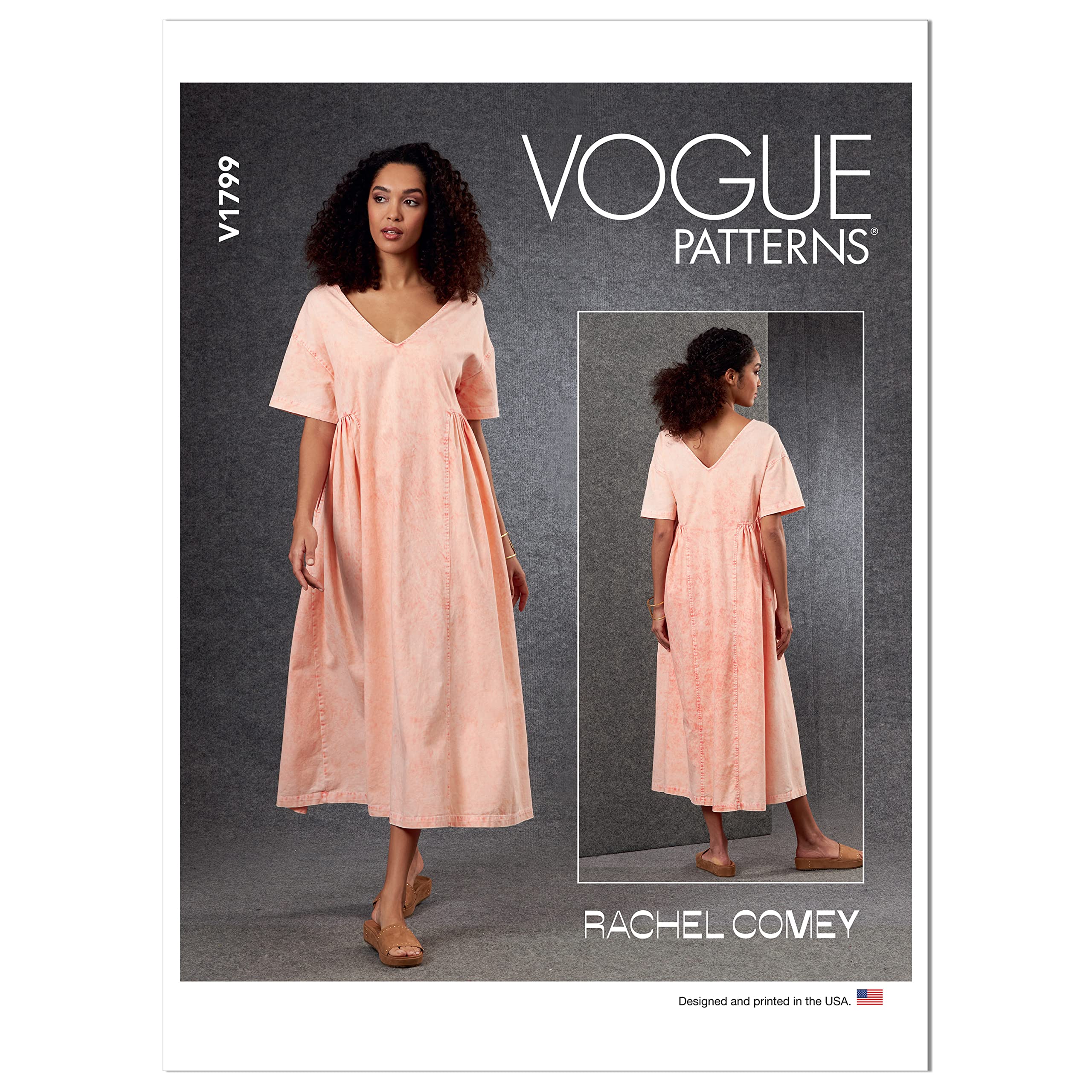 Vogue Patterns V1799Y Misses Dress Y (XS-S-M)