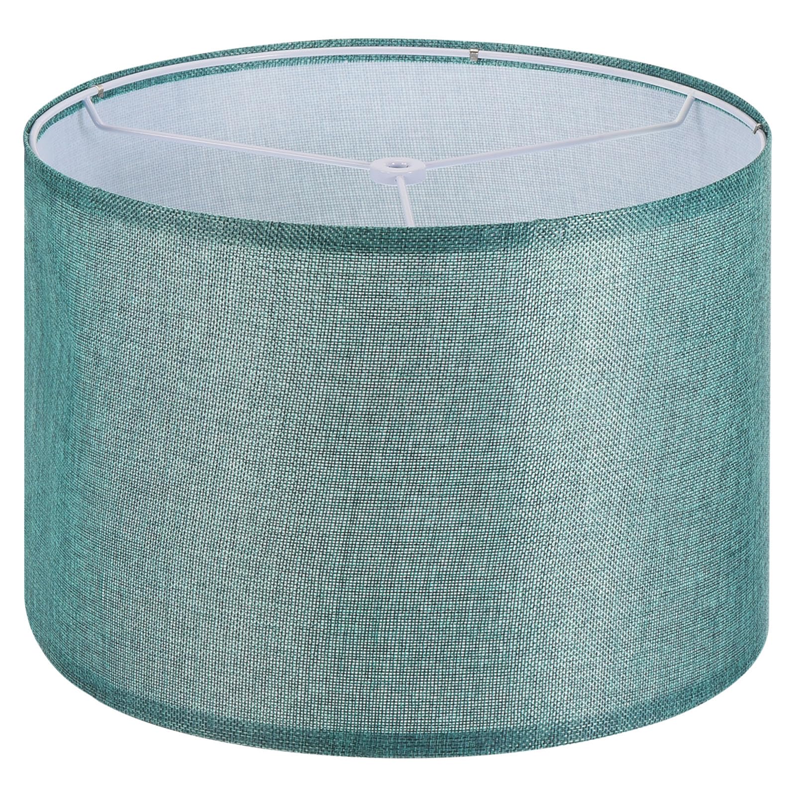 PATIKIL Drum Lamp Shades, 13"x13"x9" Linen Round Lamp Shade for Table Lamps Easy Assembly Lampshade for Table Lamps Floor Lamps Bedside, Blue