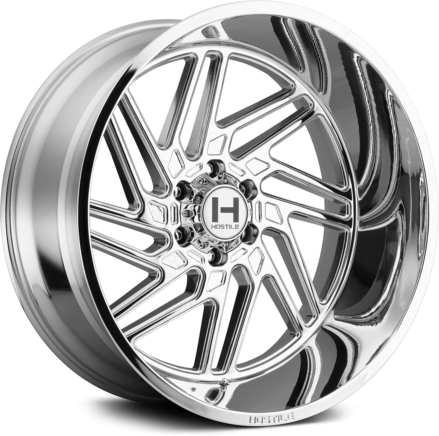 Amazon Com Hostile H116 Jigsaw 22x14 6x5 5 mm Chrome Wheel Rim 22 Inch Automotive