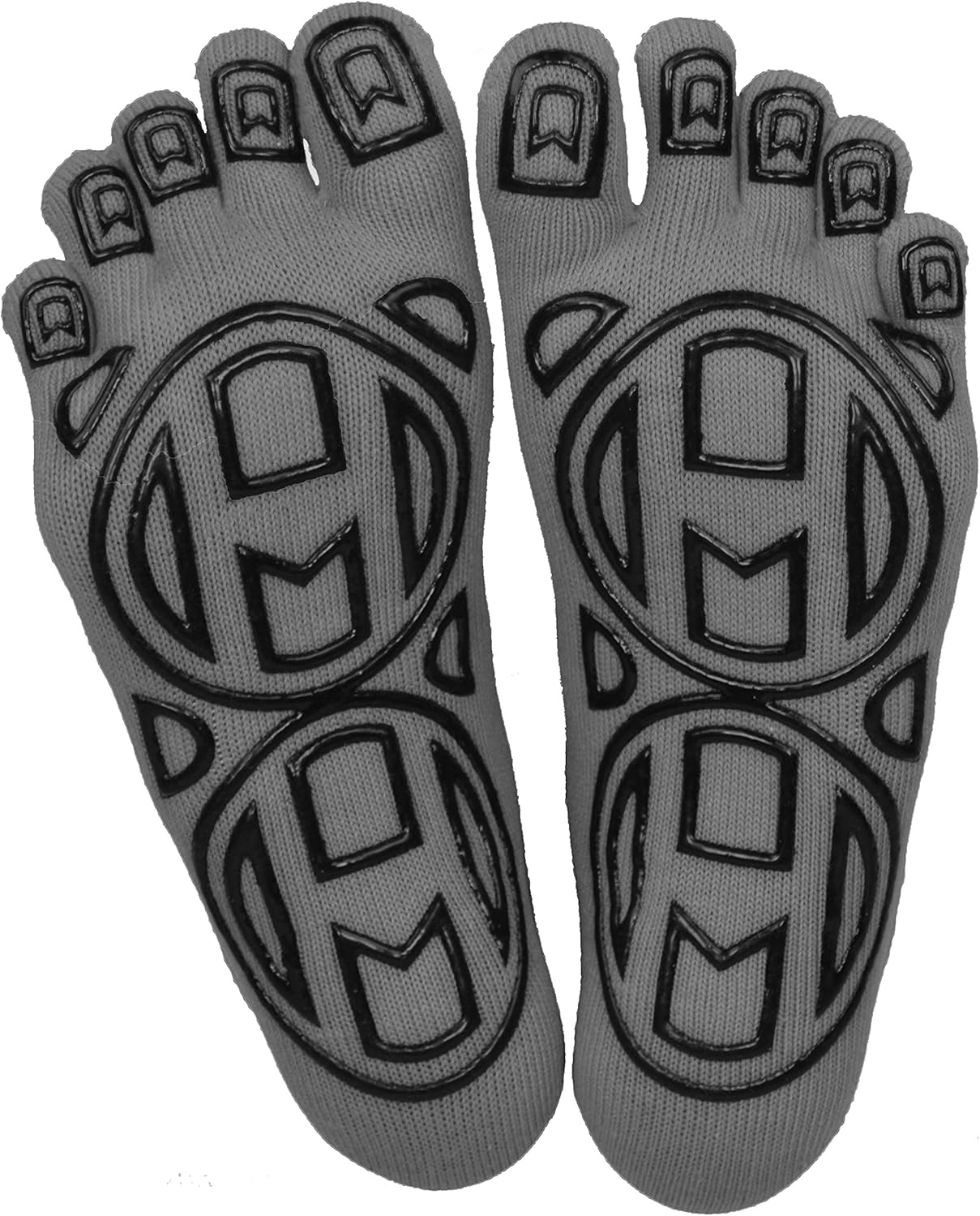 Mato & Hash 5-Toe Exercise"Barefoot Feel" Yoga Toe Socks With Full Grip: Clothing