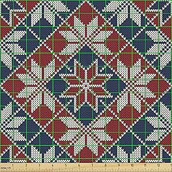 Ambesonne Nordic Fabric by The Yard, Wool Knit