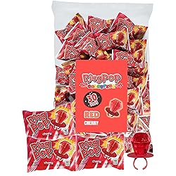 Ring Pop Colorfest Red Cherry Bulk Halloween Candy
