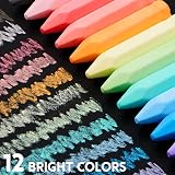 JOYIN 48 Pcs Cone Shaped Jumbo Sidewalk Chalks Non-Toxic Outdoor Set view 4