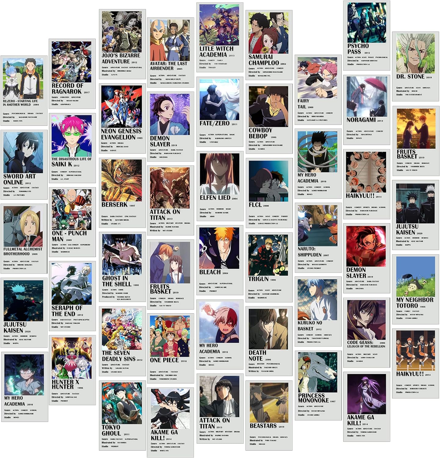 Wall Décor - Anime Posters, Anime Wall Decor Aesthetic, Cute Anime Stuff for Anime Decor for Bedroom, Anime Wall Collage for Girls and Boys Room, Anime Merchant for Anime Room Decor, Aesthetic Gift Idea for Anime Lovers