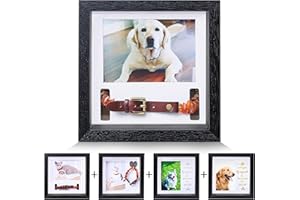 KCRasan Pet Picture Frame Memorial - Dog Memorial Sentiment Frame for Loss of Dog Gifts - Pet Collar Frame Remembrance Sympathy Cat Tribute Keepsake