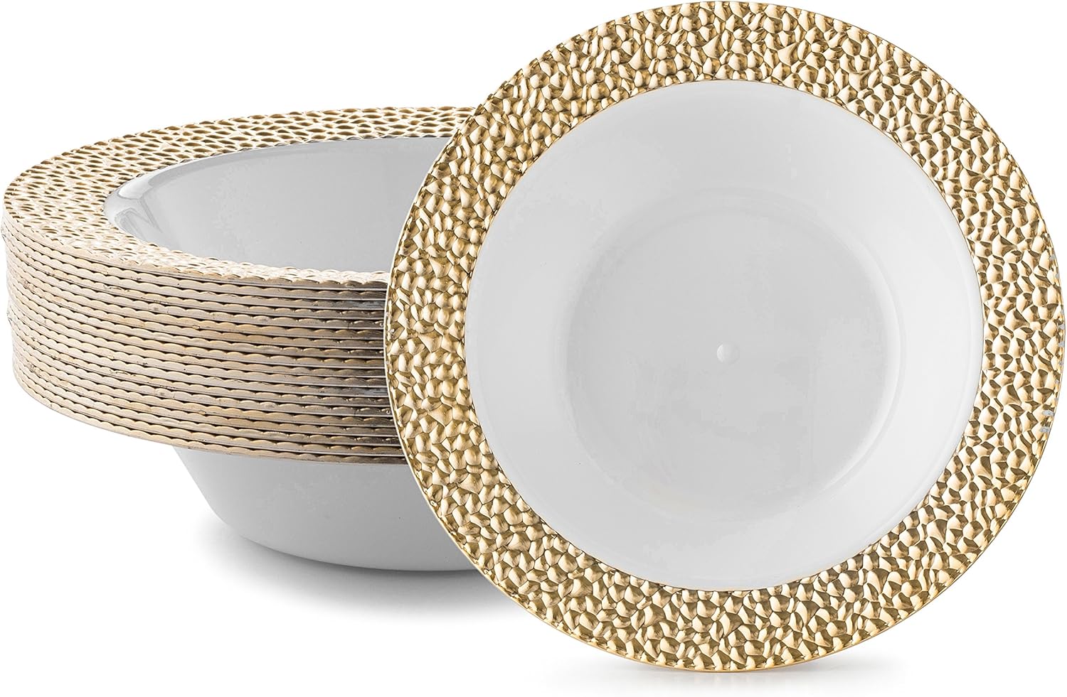 DAZZLE PLASTIC PARTY DISPOSABLE BOWLS 6 Ounce Hard Round