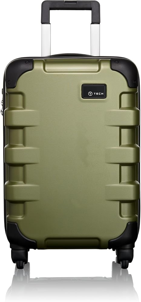 tumi green luggage