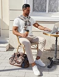 COOFANDY Tshirts Shirts for Men Cotton Henley Tee