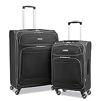 samsonite stackit plus 2 piece stackable 1680d luggage set