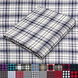 Pico Textiles 10 Yards Bolt White and Gray Tartan