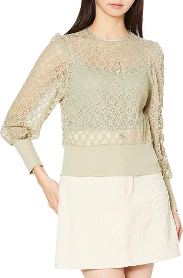 Amazon リリーブラウン レースリブトップス Lwft レディース Mnt F シャツ ブラウス 通販