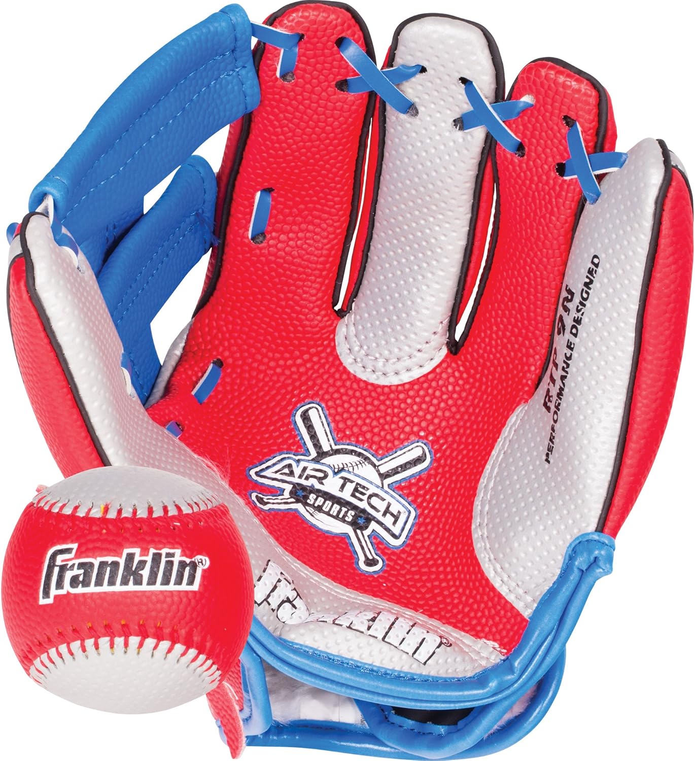 Franklin Sports Air Tech Soft Foam Baseball Glove and Ball Set - 9 Inch - Right Hand Throw: Toys & Games