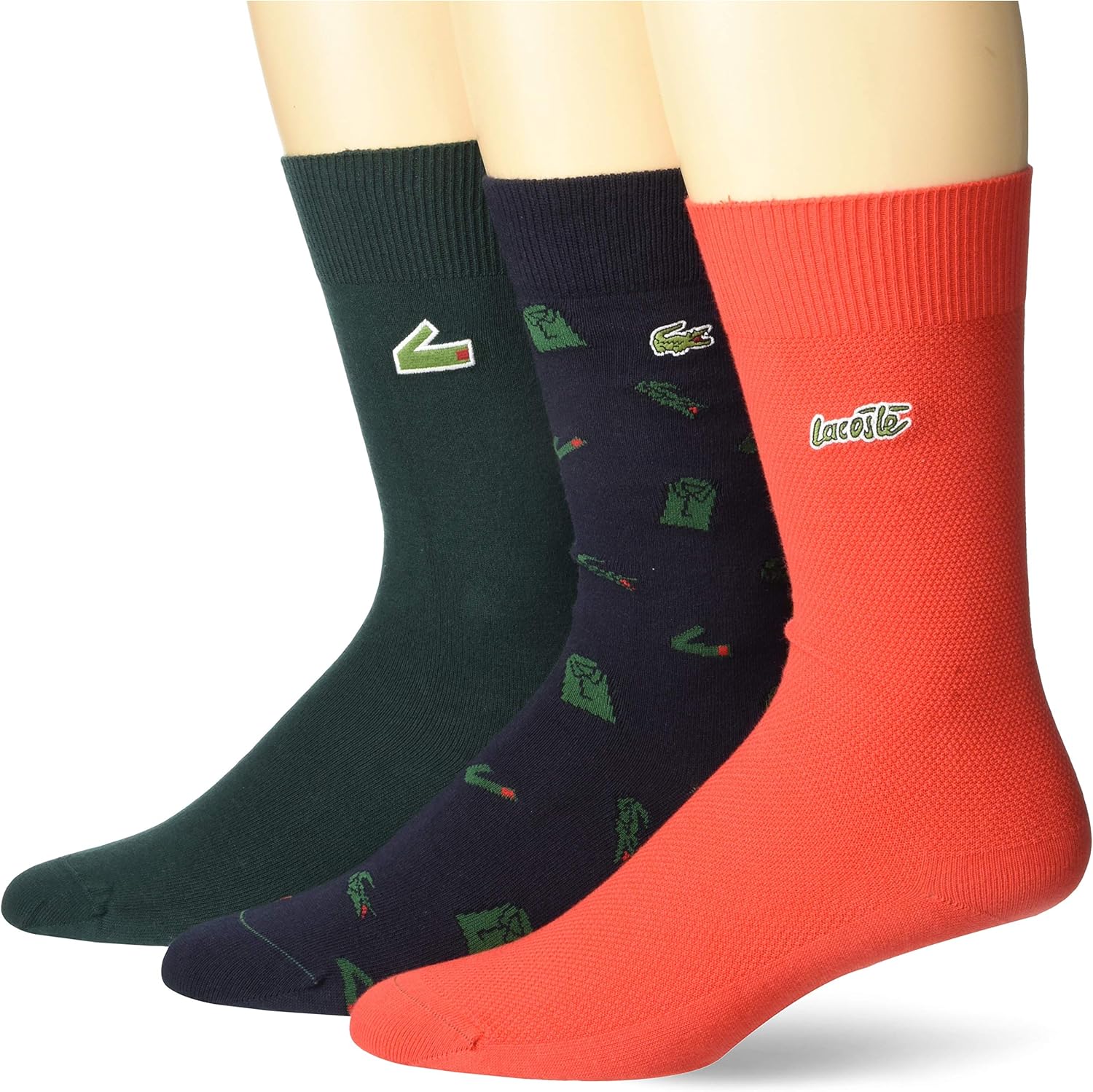 Lacoste mens Novelty Croc 3 Pack Socks at Amazon Men’s Clothing store