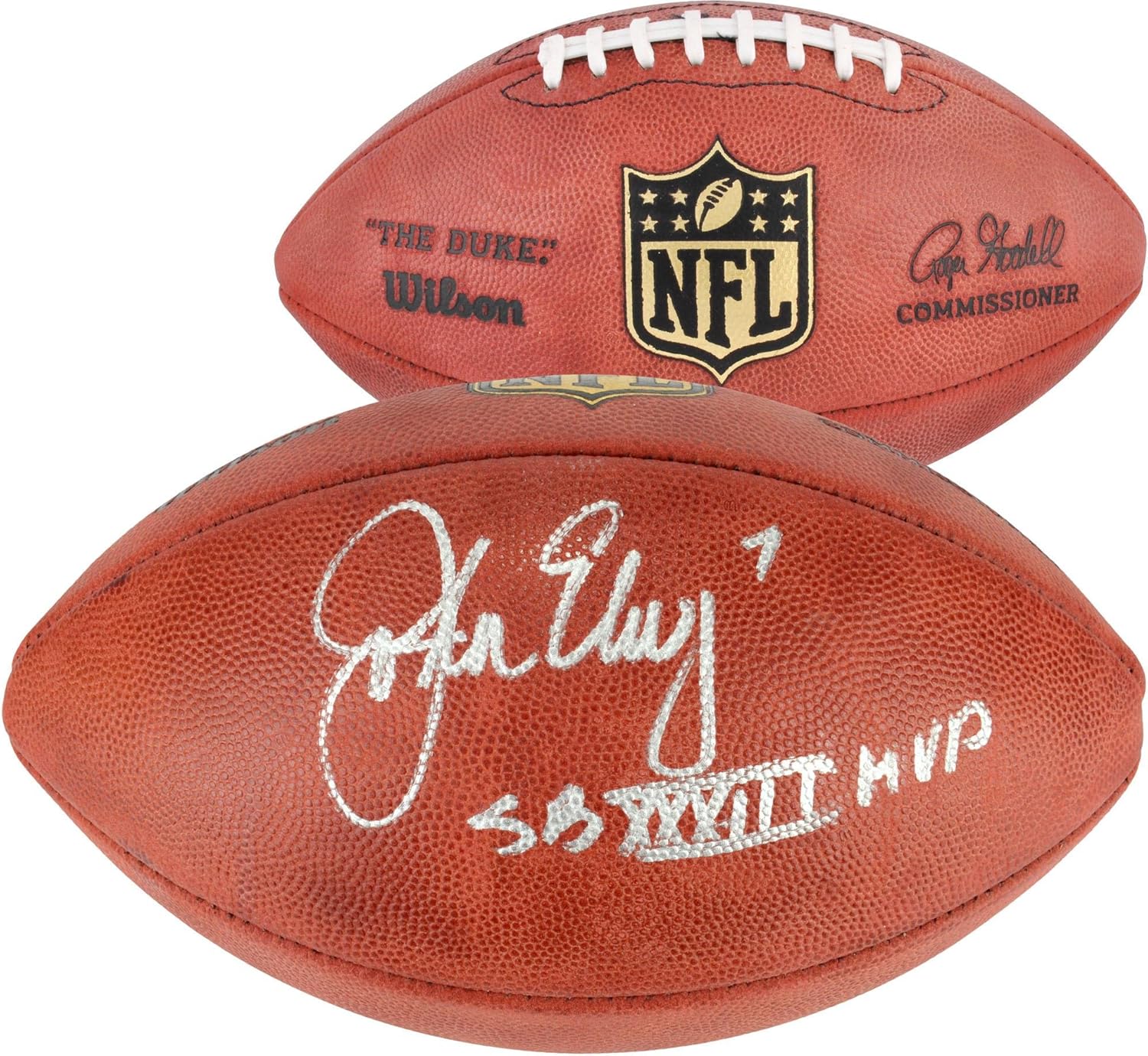 john elway autographed football
