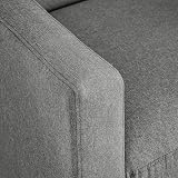 Yaheetech Grey Modern Recliner Chair Adjustable Manual Recliner Fabric Armchair view 7