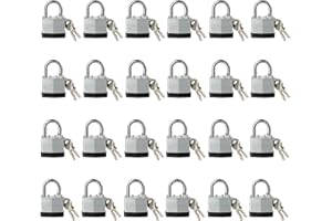 Fu Volante Lock, Laminated Steel Keyed Padlock, Keyed Alike Locks, Big Key Head, Normal Shackle Padlock-Pack of 24