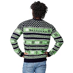 FOCO Standard NFL Big Logo Ugly Sweater, Team Color