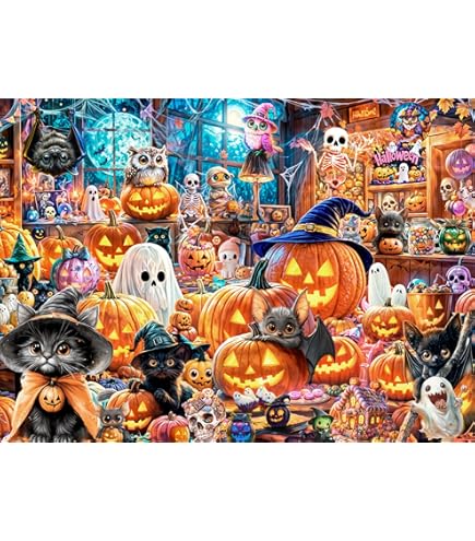 Amazon.com: Halloween Puzzle 1000 Pieces for Adults – Gothic