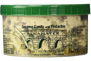 Alkanater Halawa, Sesame Candy (Pistachio, 2 LB)