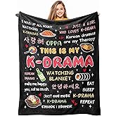 Loxezom Korean Drama Gifts, Kpop/Kdrama Merch, K Drama/K Pop Gifts for Women Teen Girl, Korean Kdrama Gift Blanket 50