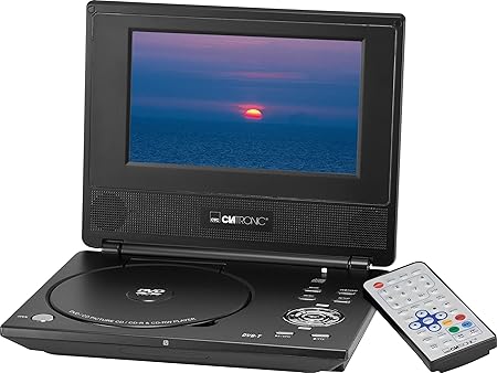 Clatronic Ctv 805 17 8 Cm 7 Zoll Tragbarer Dvd Player Mit Dvb Tuner Schwarz Amazon De Mp3 Hifi