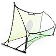 QUICKPLAY TEKKERS TRAINER Soccer Rebounder, 6.5x4' Spot & 6.5x1.5ft Ground Pass Nets, Alloy Steel, Fiberglass, Black, Green, Portable