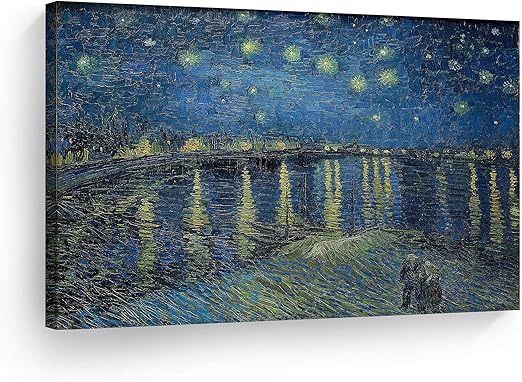 Van Gogh Painting Starry Night Canvas Wall Art Picture  30/" x 20/"  or 40/" x 30/"