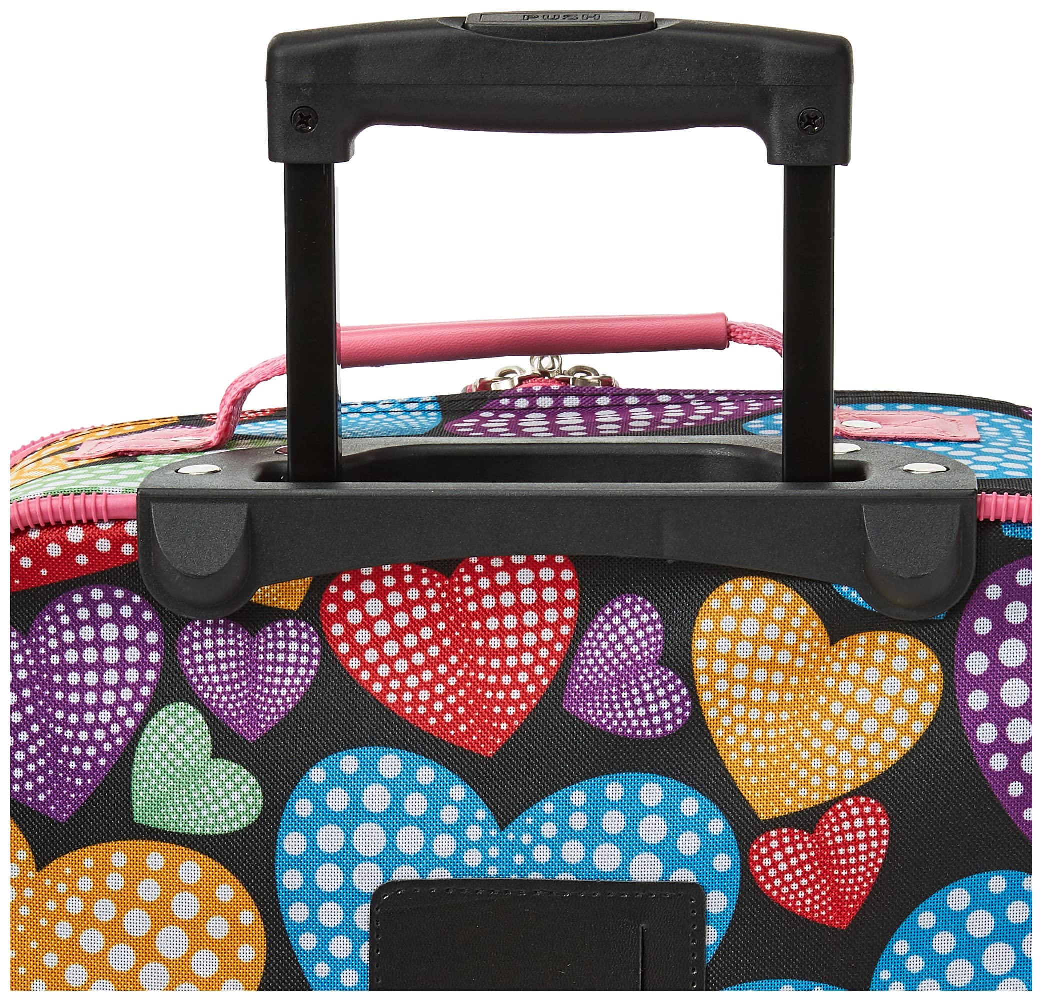 Rockland Fashion Softside Upright Luggage Set, Expandable,New Heart, 2-Piece (14/19)