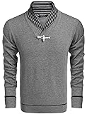 Coofandy Mens Casual Knitted Slim Fit Shawl Collar