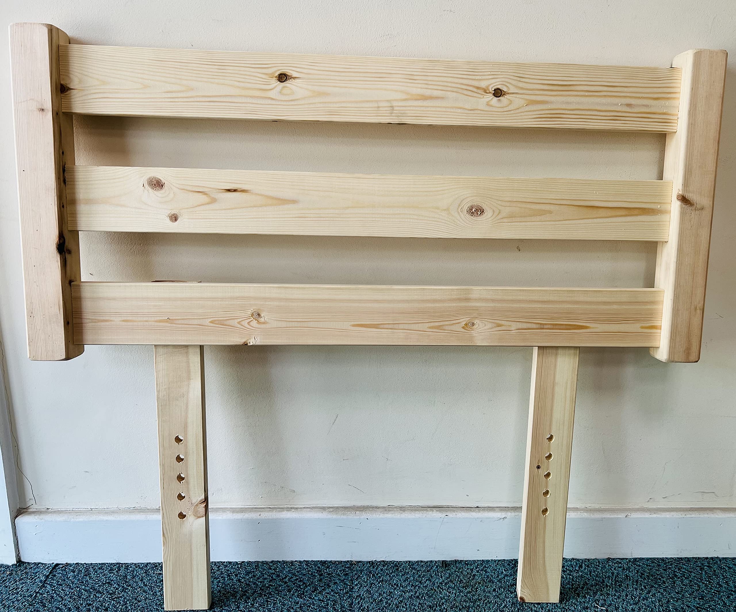 STRICTLY BEDS&BUNKS Single pine headboard - 3ft Natural solid pine headboard - 3ft Single Head Board