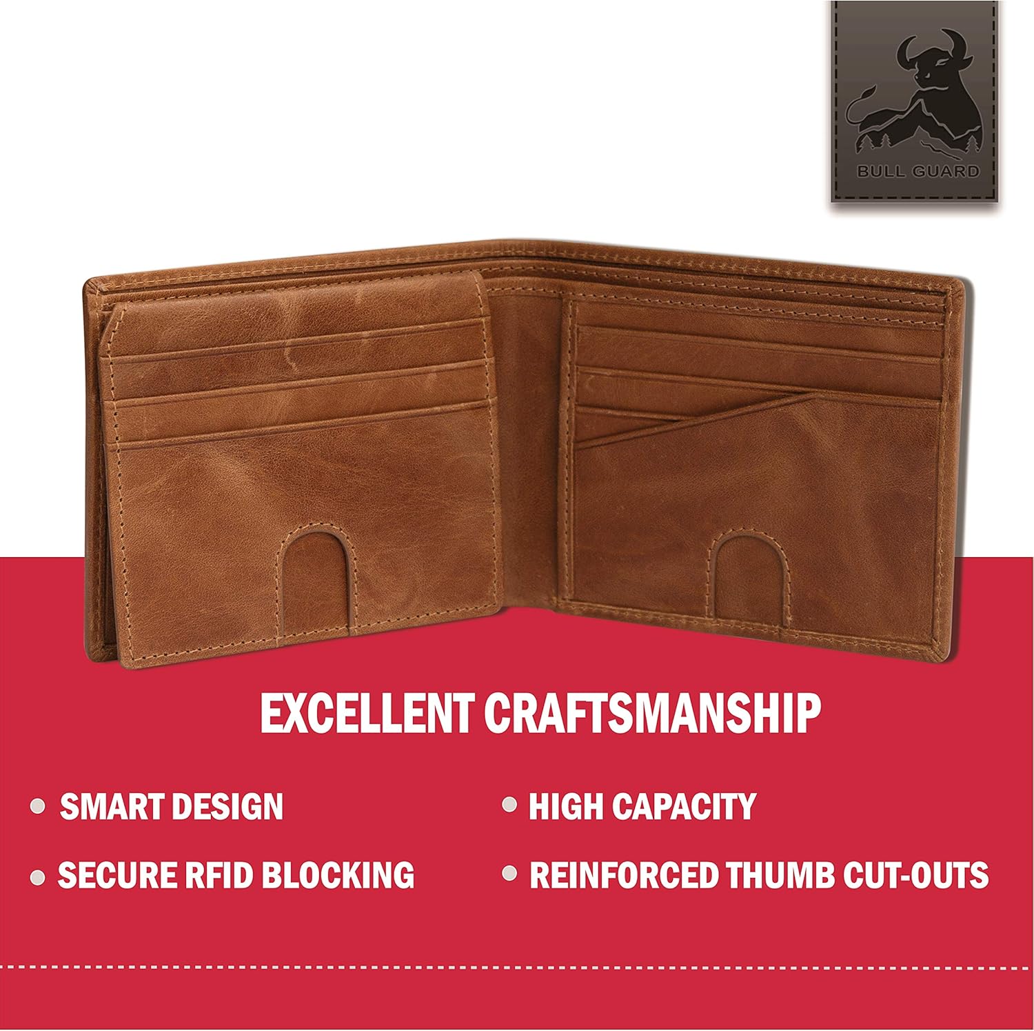 Amazon Co Jp メンズ Rfid 二つ折り 革財布 フリップ式 Id付き ヴィンテージ風 バッファローブラウン ワイルドバックタン 3 5 X 4 5 服 ファッション小物