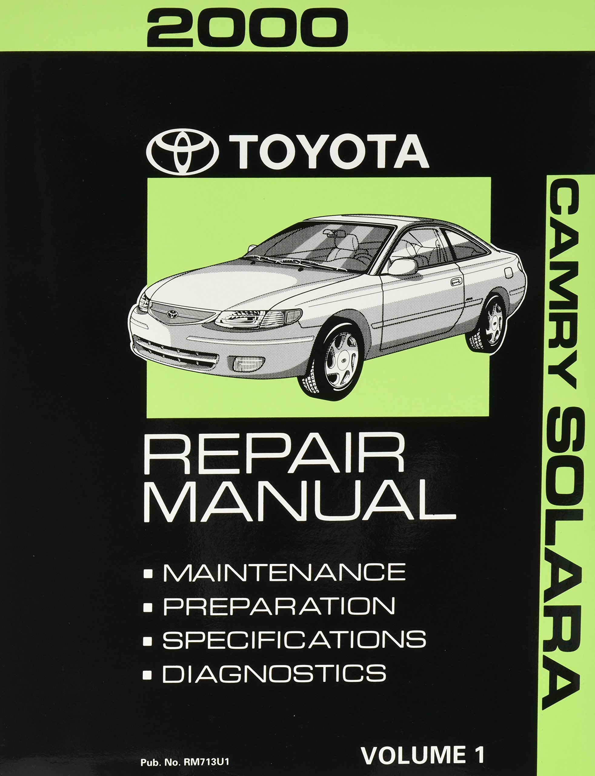 2000 Toyota Camry Solara Repair Manual (Volume 1): Toyota Motor Corp:  Amazon.com: Books