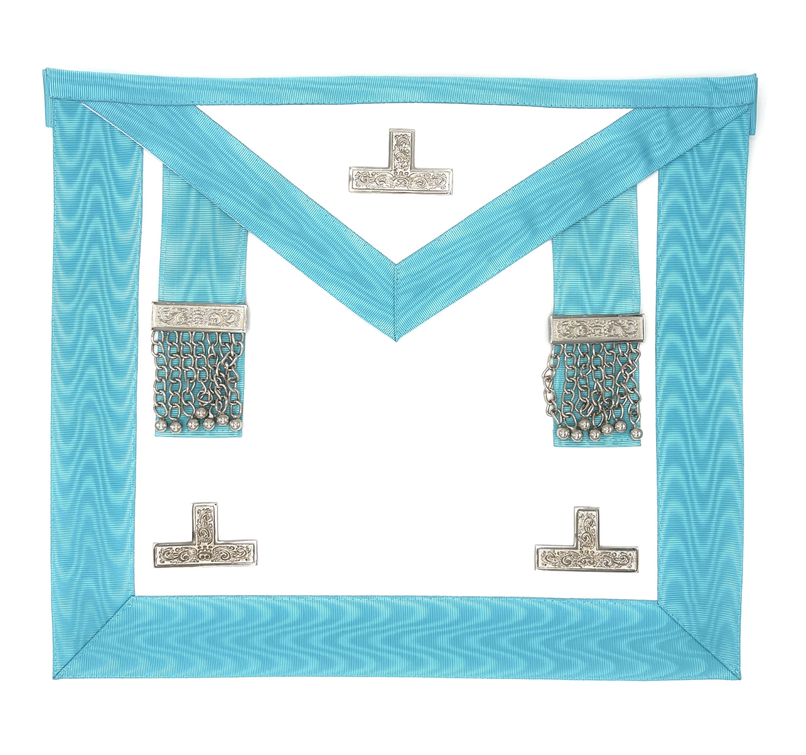 ipl Masonic Craft Worshipful Master WM Lambskin Leather Apron, White, L