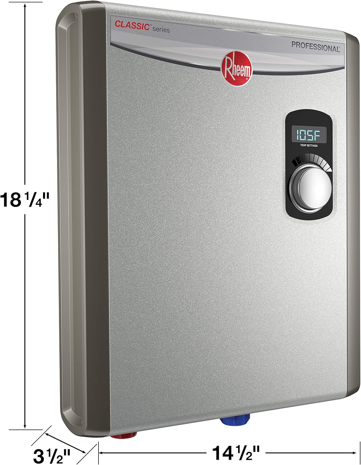Rheem RTEX-18 18kW 240V Electric Tankless Water Heater, small, Gray - - 