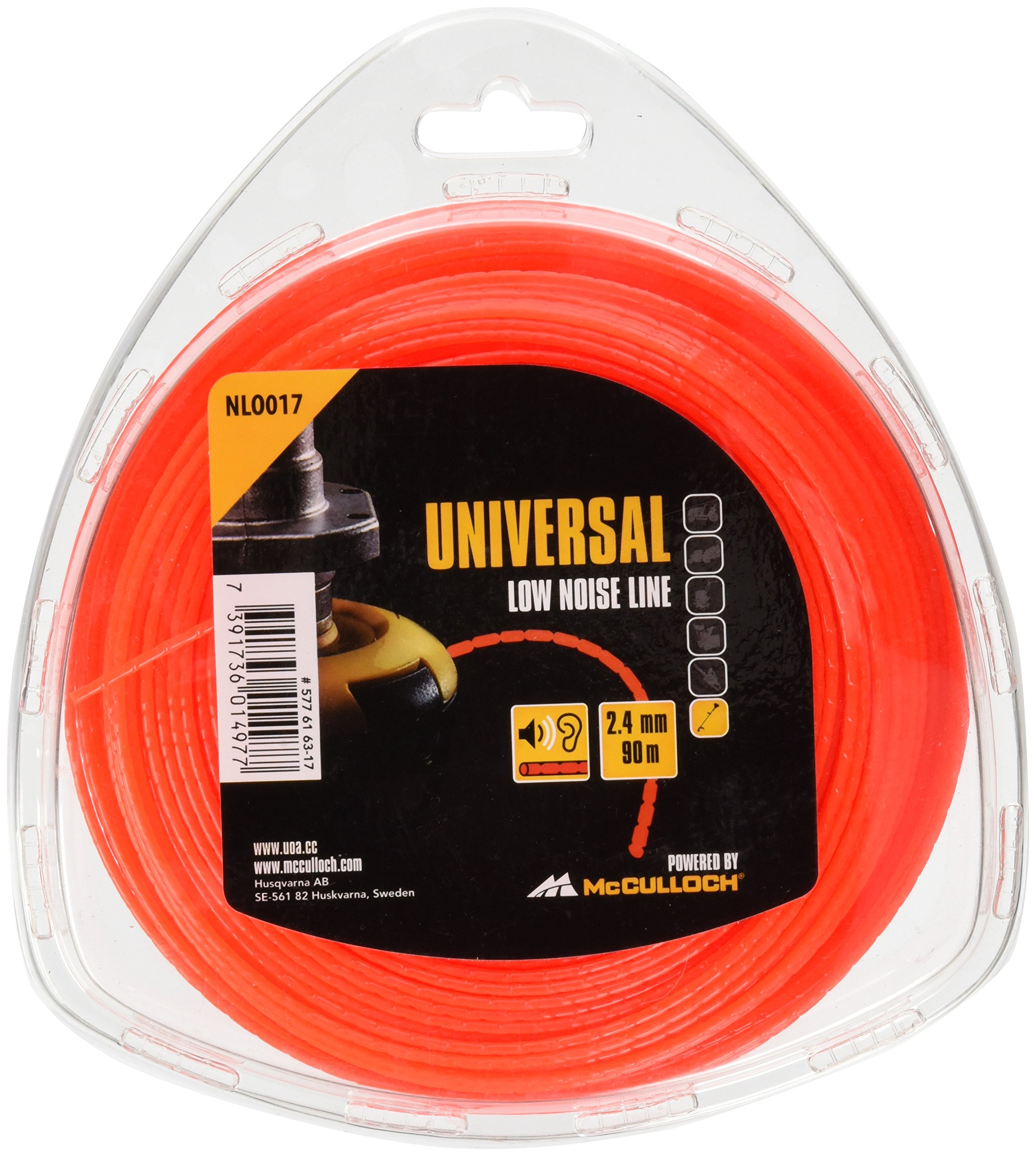 UNIVERSAL NLO017 Low Noise Trimmer Line For All Line Grass Trimmers, 2.4 mm x 90 m