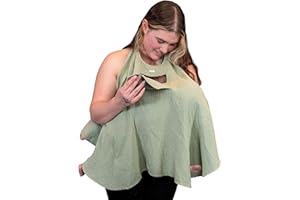 Lookee Looky Muslin Nursing Cover for Baby Breastfeeding –Peekaboo Window -100% Breathable Cotton Privacy Nursing Shawl