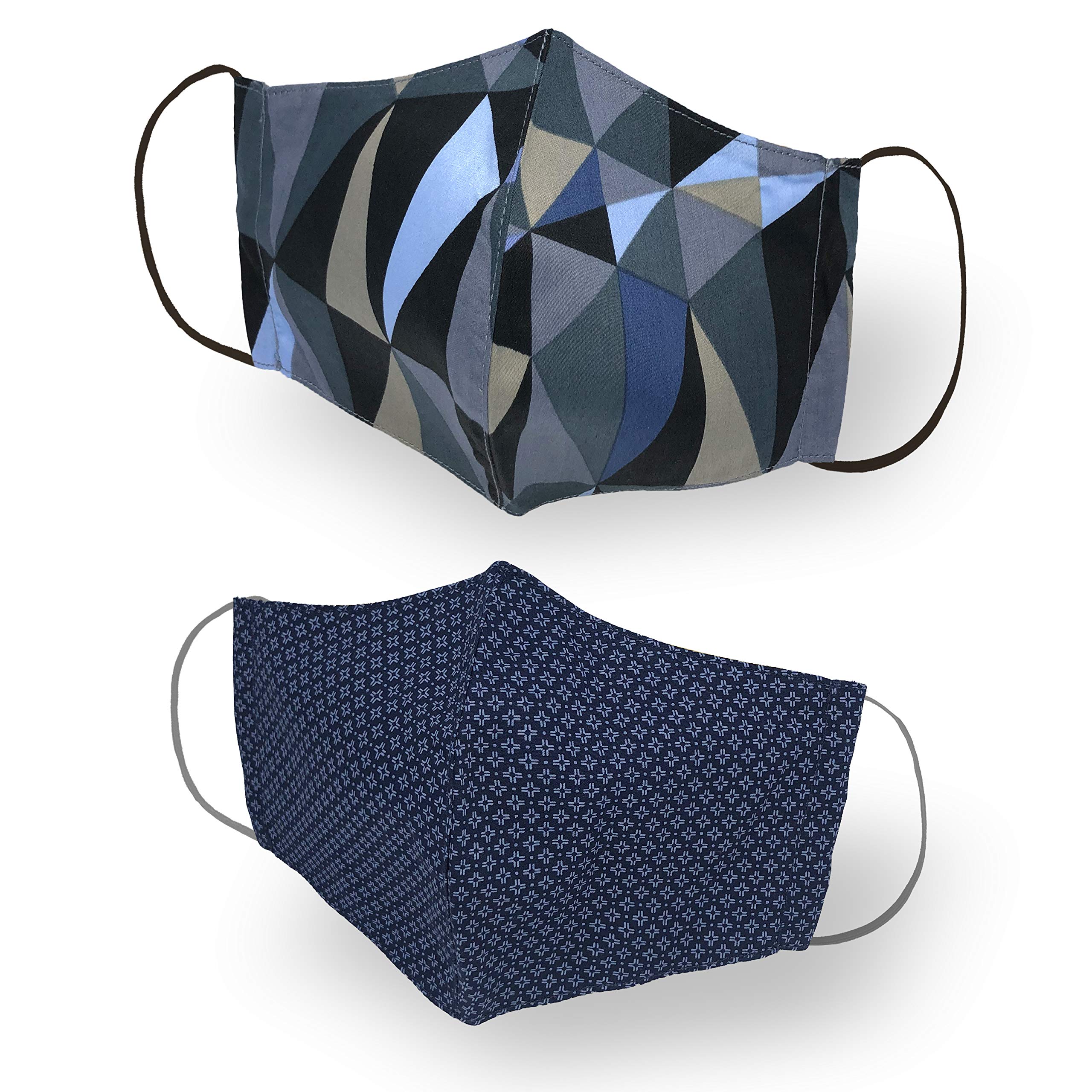 Kanguru Green Mask Adult Man, Set of 2, Facial Mask, 100% Cotton, Washable, Reusable, For Adults