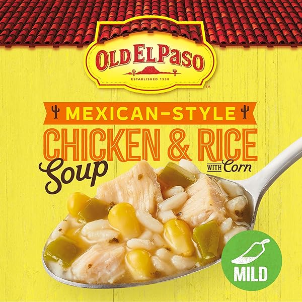 OLD EL PASO MEXICAN-STYLE CHICKEN AND RICE WITH CORN SOUP, READY TO SERVE CANNED SOUP, 18.5 OZ