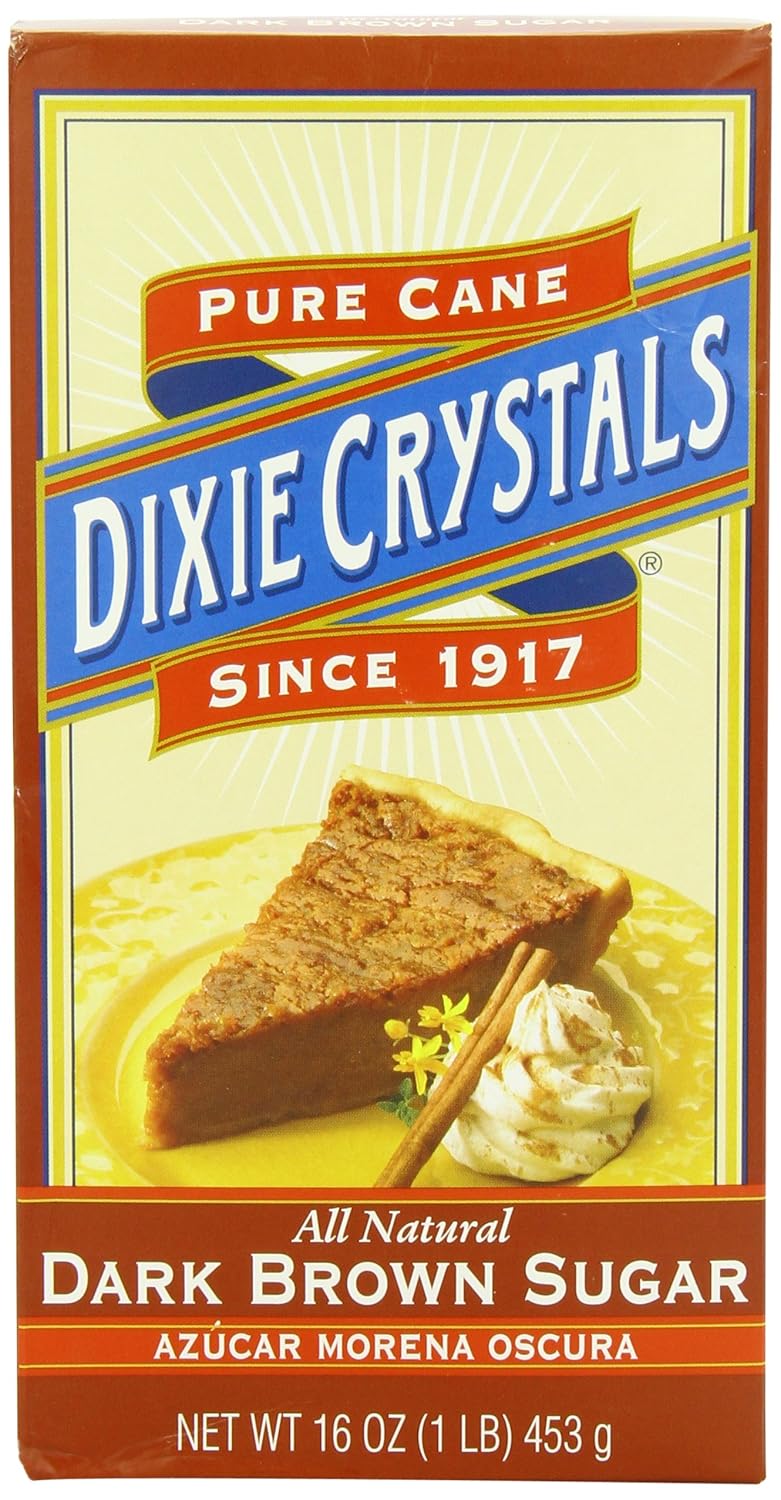 Dixie Crystals Dark Brown Sugar, 1Pound (Pack of 8