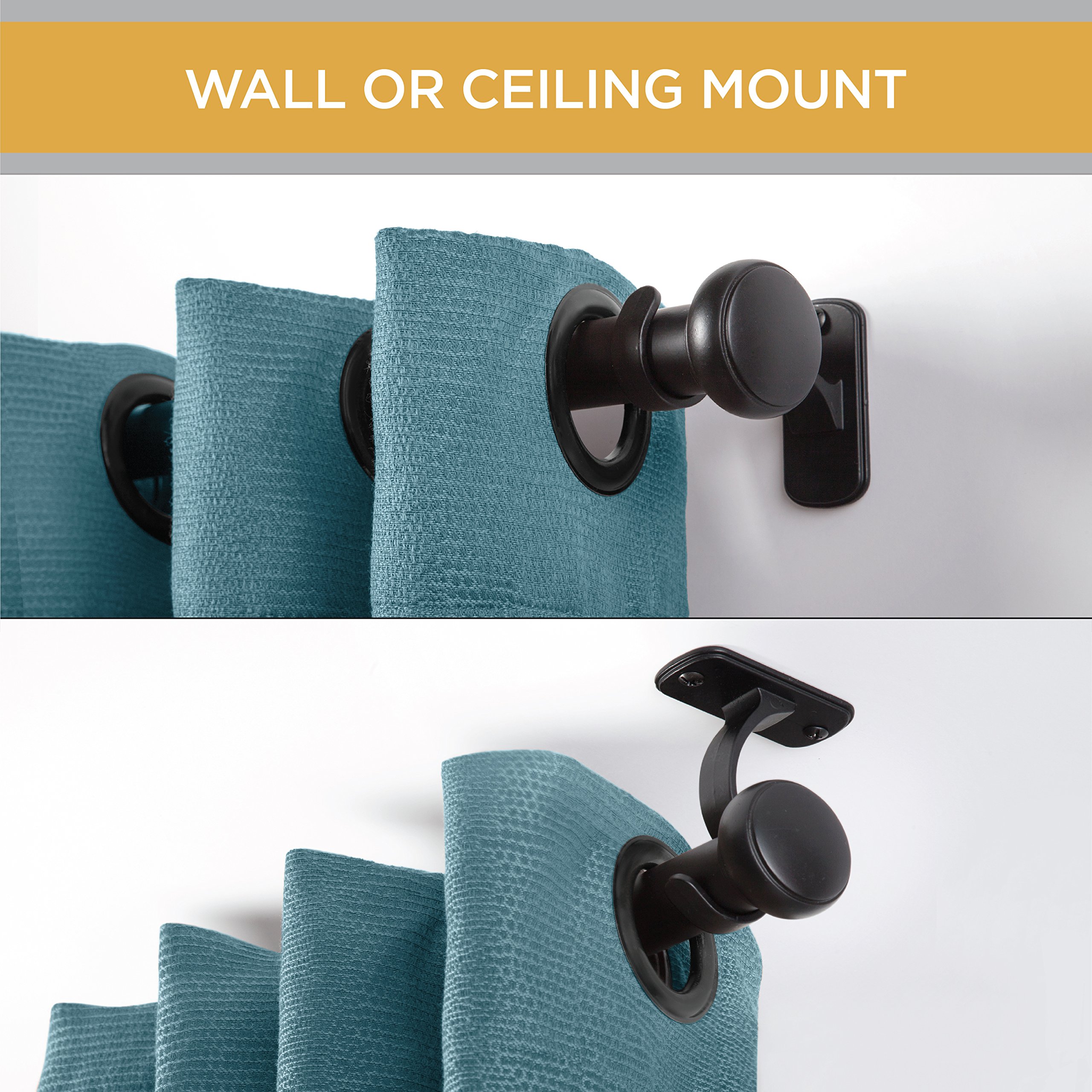 Kenney 1" Weaver Indoor/Outdoor RustResistant Curtain Rod, 72144