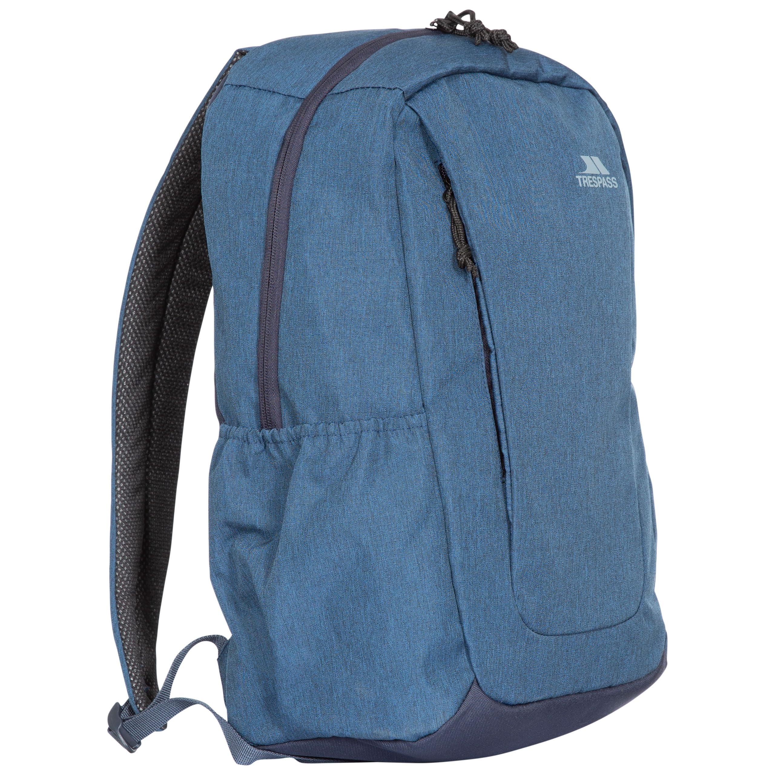 Trespass 25L Backpack, Travel Bag, School Bag, Rucksack, Daypack, Front Zip Pocket, Inside Pocket & 2 Side Pockets Alder