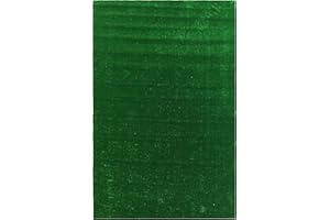 Ottomanson Artificial Grass Turf 6'6" x 9'2" Indoor Outdoor Faux Grass Rug with Drainage Holes, Customizable with Extra Long Size Options, Perfect for Patio Lawn Balcony Weddings Photoshoot Backdrop