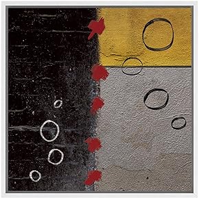 SIGNWIN Framed Canvas Wall Art Red X and...