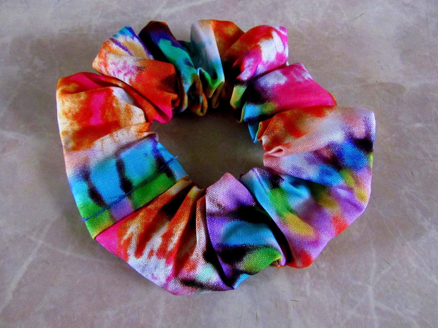 Amazon Com Tie Dye Hair Scrunchie 100 Cotton Handmade