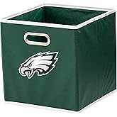 Franklin Sports NFL Storage Bins - Collapsible Cube Container + Basket - NFL Office, Bedroom + Living Room - 11"x11"