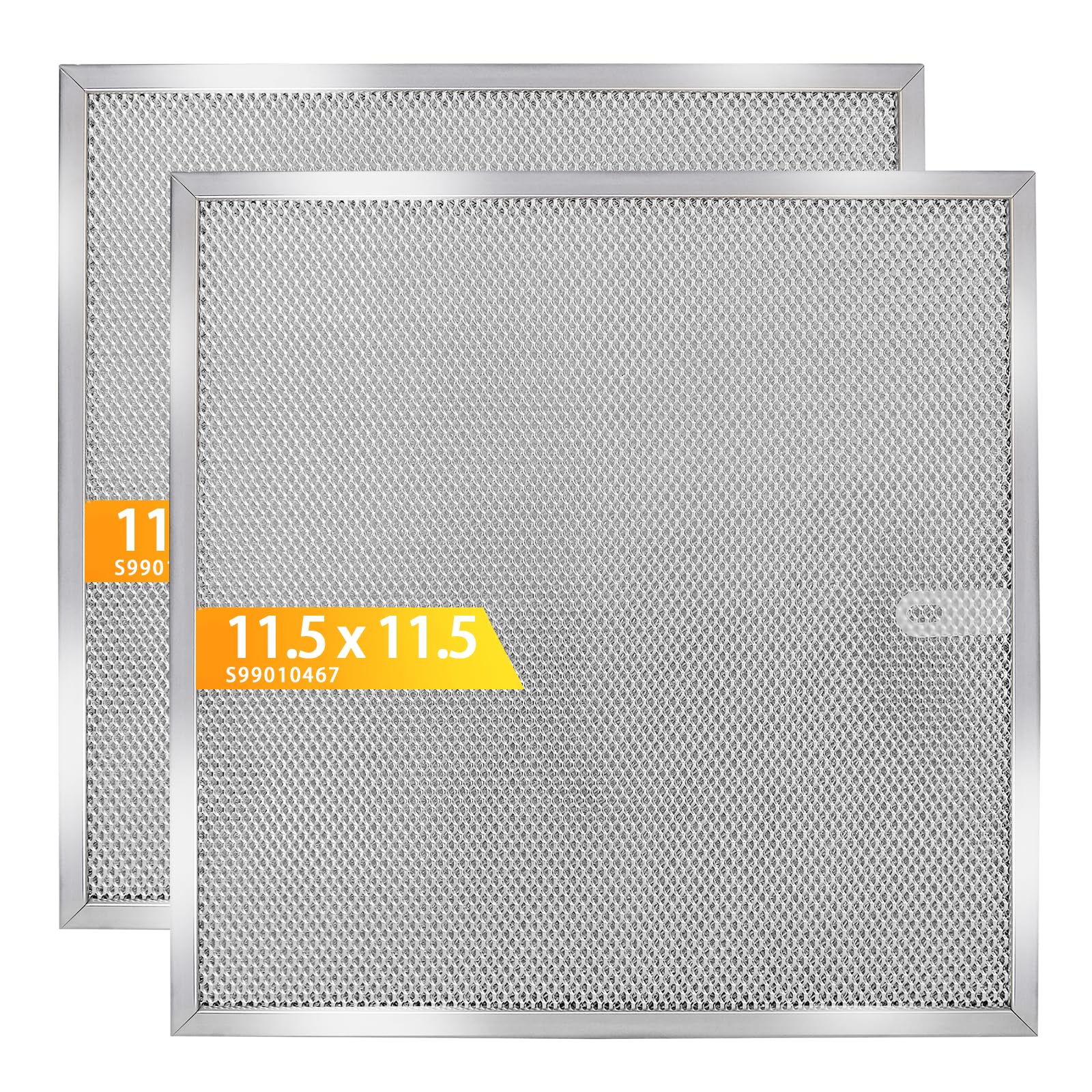 Photo 1 of KEYTEAM Range Hood Filter 11.5x11.5 Inches - S99010467 Replacement - 2 Pack Aluminum Mesh Grease Filters for BXT1 & AR1 Series - Easy Clean Kitchen Exhaust Fan Filter