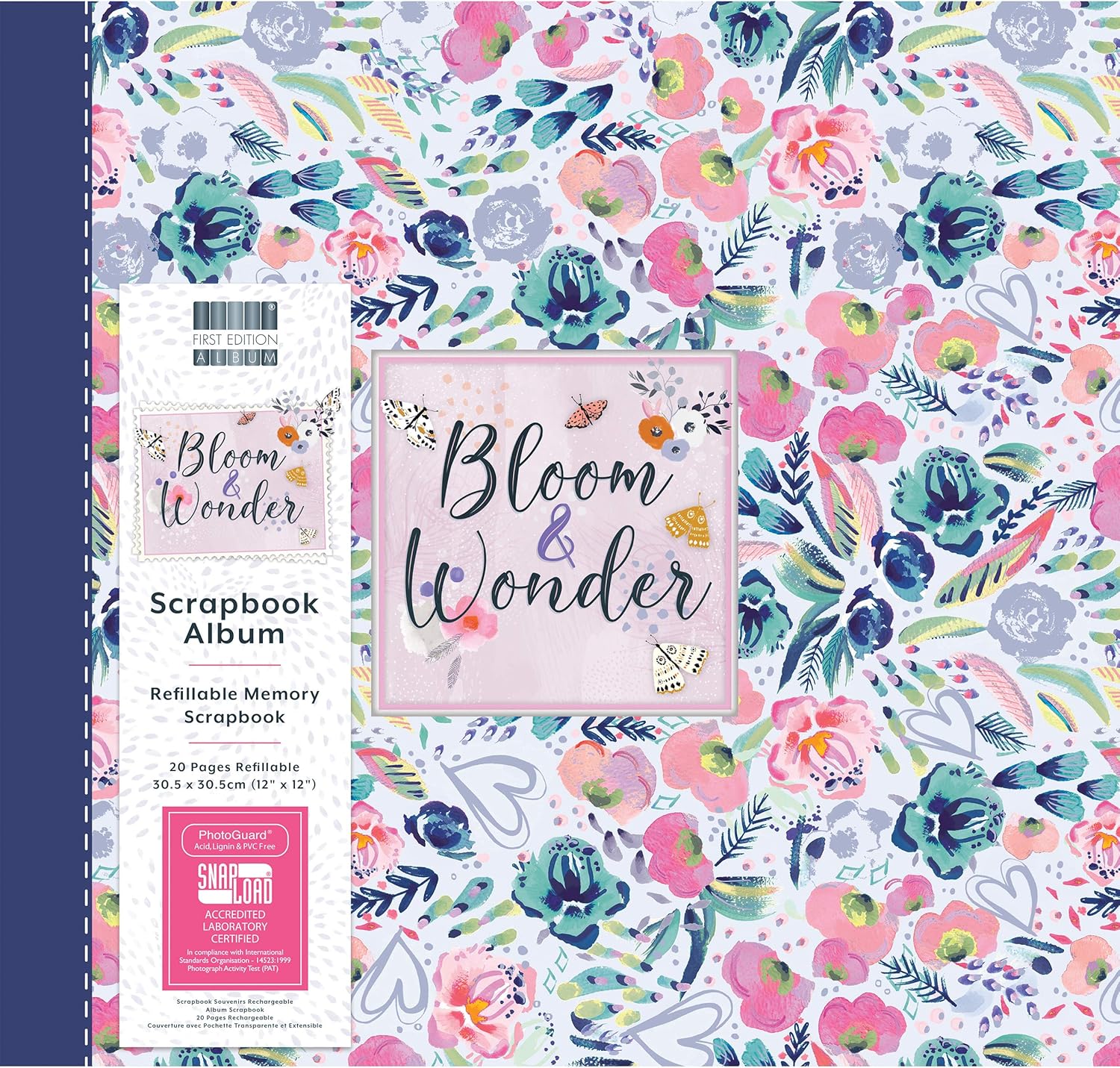 First Edition FEALB102 12”x12” Scrapbook Bloom and Wonder 10 Inserts